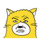 黄色いふわふわな猫（個別スタンプ：21）