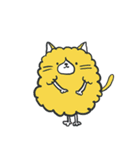 黄色いふわふわな猫（個別スタンプ：22）
