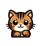 [アレンジ用]虎猫のマーリー（個別スタンプ：3）