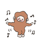 もふもふおさる4（個別スタンプ：7）