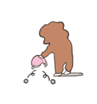 もふもふおさる4（個別スタンプ：32）
