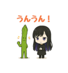 アスパラ＆女子のスタンプ 64（個別スタンプ：15）