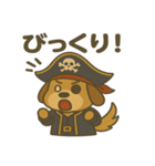 シュールな海賊の犬のスタンプ 001（個別スタンプ：15）