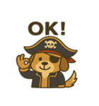 シュールな海賊の犬のスタンプ 001（個別スタンプ：29）