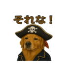 シュールな海賊の犬のスタンプ 002（個別スタンプ：32）