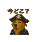 シュールな海賊の犬のスタンプ 002（個別スタンプ：37）