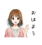 ふつうの女の子★夏の思い出（個別スタンプ：2）