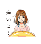 ふつうの女の子★夏の思い出（個別スタンプ：4）