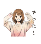 ふつうの女の子★夏の思い出（個別スタンプ：19）