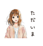 ふつうの女の子★夏の思い出（個別スタンプ：21）