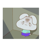 うさぎのヨガ(Not ANI)（個別スタンプ：11）