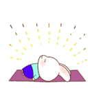 うさぎのヨガ(Not ANI)（個別スタンプ：16）