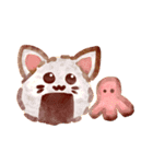 子猫と食べ物（個別スタンプ：11）