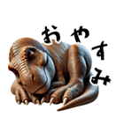 ティラノサウルス×3Dリアル！迫力満点（個別スタンプ：18）