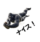 ゴリラ×クリケット！3Dリアル！（個別スタンプ：16）