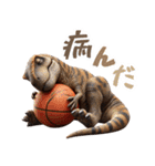 ティラノサウルス×バスケットボール！（個別スタンプ：34）