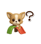チワワ 犬スタンプ（3D）（個別スタンプ：17）
