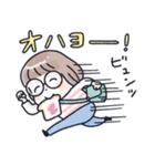 おかっぱめがねのゆるく伝える気持ち（個別スタンプ：5）