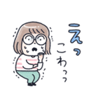 おかっぱめがねのゆるく伝える気持ち（個別スタンプ：26）