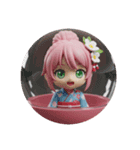 シニヨン精霊みなみちゃん2（個別スタンプ：3）