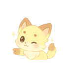 ふわっときつねさんと一緒（個別スタンプ：3）