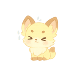 ふわっときつねさんと一緒（個別スタンプ：4）