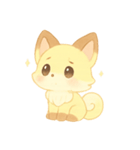 ふわっときつねさんと一緒（個別スタンプ：6）