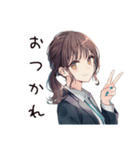 夏期休暇ほしい★社畜ちゃん（個別スタンプ：3）