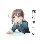 夏期休暇ほしい★社畜ちゃん（個別スタンプ：5）