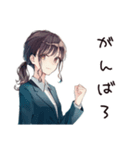 夏期休暇ほしい★社畜ちゃん（個別スタンプ：17）