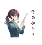 夏期休暇ほしい★社畜ちゃん（個別スタンプ：36）