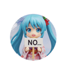 プラカード水色精霊みなみちゃん（個別スタンプ：2）