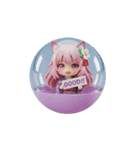 猫耳の精霊みなみちゃんカプセルトイ（個別スタンプ：4）
