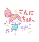 ちこちゃん＊レトロポップスタンプ（個別スタンプ：9）