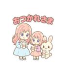 ずっと使えるぴょんこ先輩達のパステルVer（個別スタンプ：4）