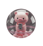 スマホを使う動物たち（個別スタンプ：8）