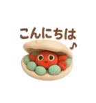 粘土カニさんのご挨拶（個別スタンプ：1）