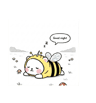 きのことシロクマの挨拶スタンプ（個別スタンプ：6）