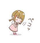 三つ編みの女の子♡Part3（個別スタンプ：3）
