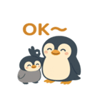 かわいいペンギンのひとこと便り（個別スタンプ：6）