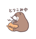 めがねをかけたマイペースなカワウソさん（個別スタンプ：16）