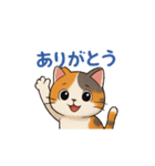 卓球猫のよく使う挨拶（個別スタンプ：6）