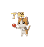 卓球猫のよく使う挨拶（個別スタンプ：10）