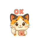 日常使える三毛猫さんスタンプ（個別スタンプ：1）