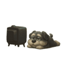 シュナウザーの日常ERIMINTO111（個別スタンプ：8）