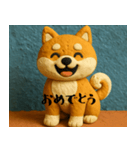 柴犬 クレイアニメ風（個別スタンプ：16）