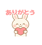 ふんわりうさぎの毎日スタンプ（個別スタンプ：3）