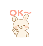 ふんわりうさぎの毎日スタンプ（個別スタンプ：6）