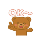 ふんわりくまの毎日スタンプ（個別スタンプ：6）