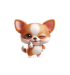 ボーっとしたチワワ（個別スタンプ：24）